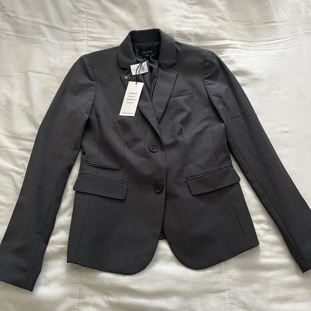Ann Taylor Charcoal Blazer